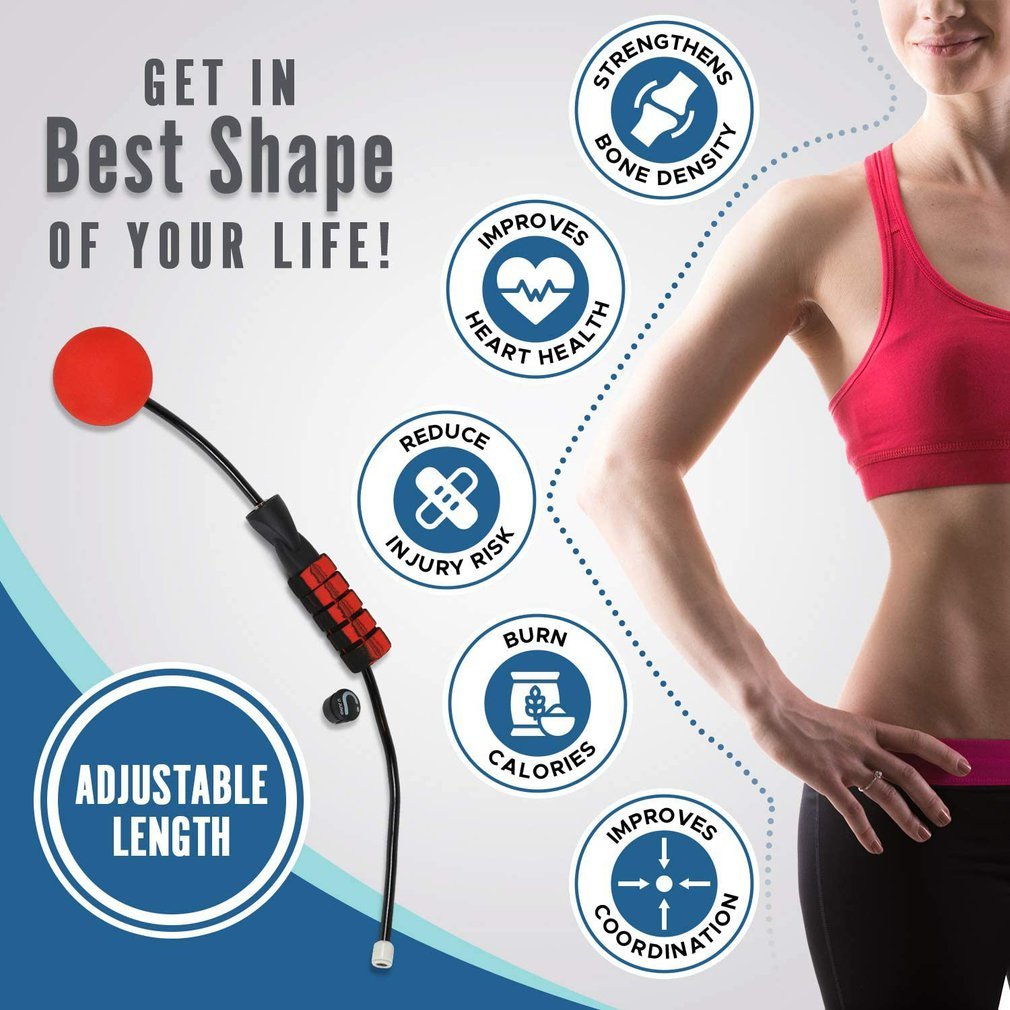 Creative Ropeless Adjustable Jump Rope from poundforpoundfitness store
