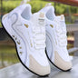 Fashion Colorblock Lace-up Sneakers from poundforpound fitness store